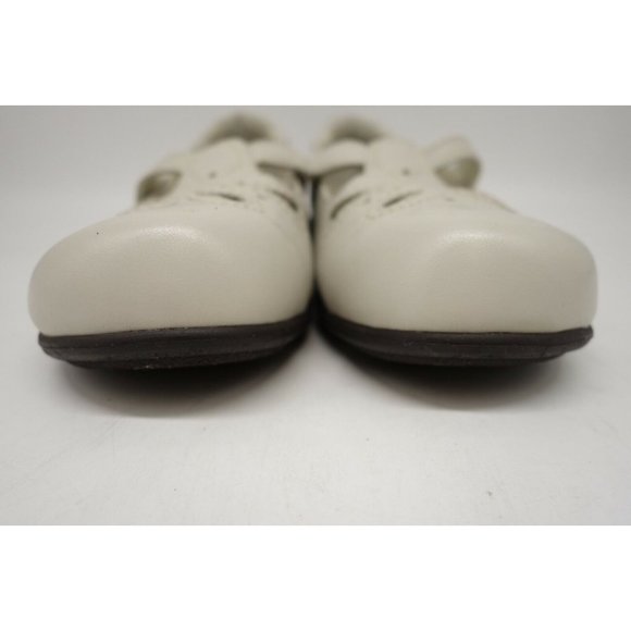 PW Minor Tia Beige Leather Adjustable Slip On Driving Loafers Shoes Womens 6.5 M - Picture 6 of 11